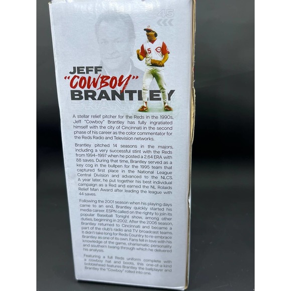 2022 Cincinnati Reds Jeff Brantley Cowboy Bobblehead - Picture 5 of 13